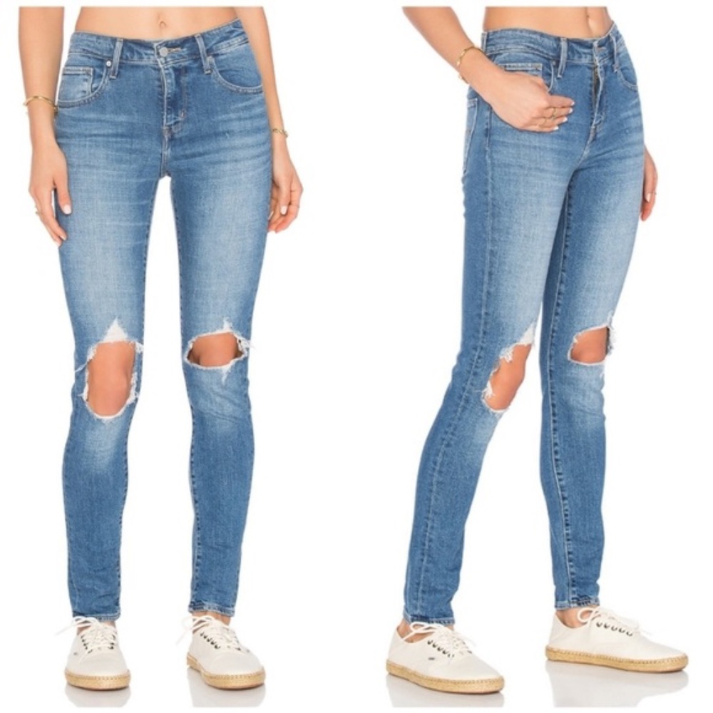 Levi's 721's High Rise Distressed Skinny Jean